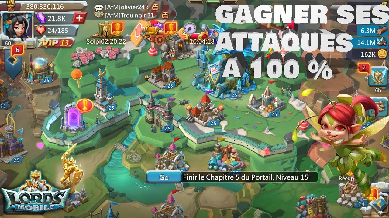 COMMENT GAGNER SES ATTAQUES SUR LORDS MOBILE ?! Tuto Phalange, Boost Stats , Equipements.