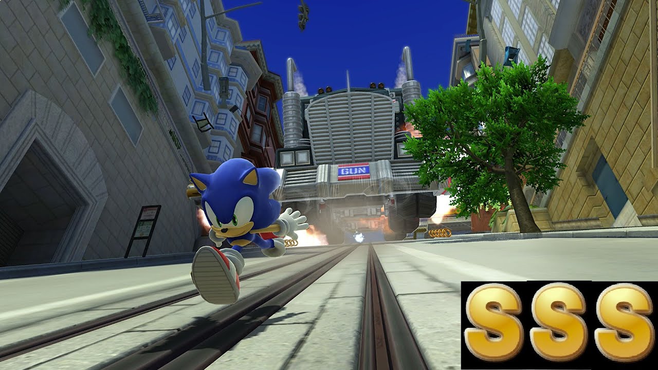 Sonic Generations All Boost levels S rank