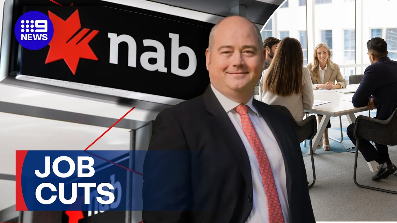 NAB to axe 2500 jobs in massive restructure | 9 News Australia