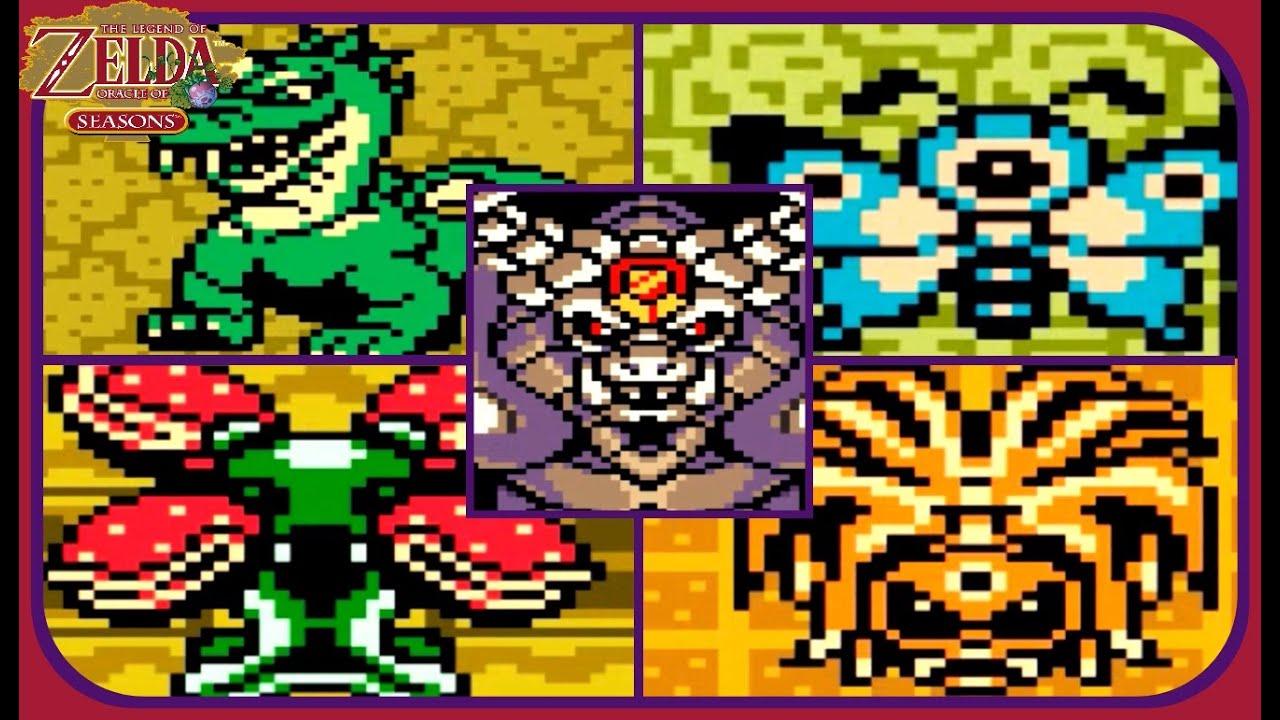 The Legend of Zelda: Oracle of Seasons: All Boss Encounters - NO DAMAGE!!