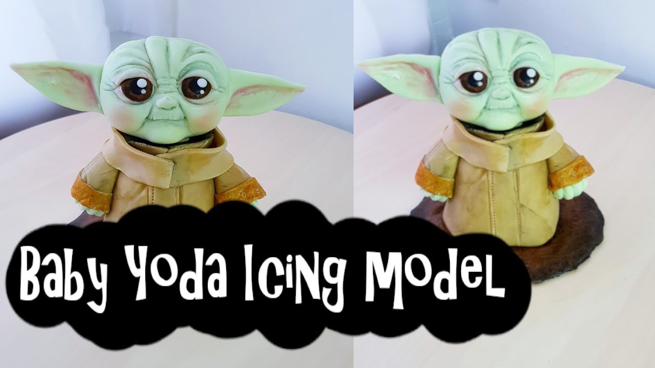 Baby Yoda Fondant Cake Topper