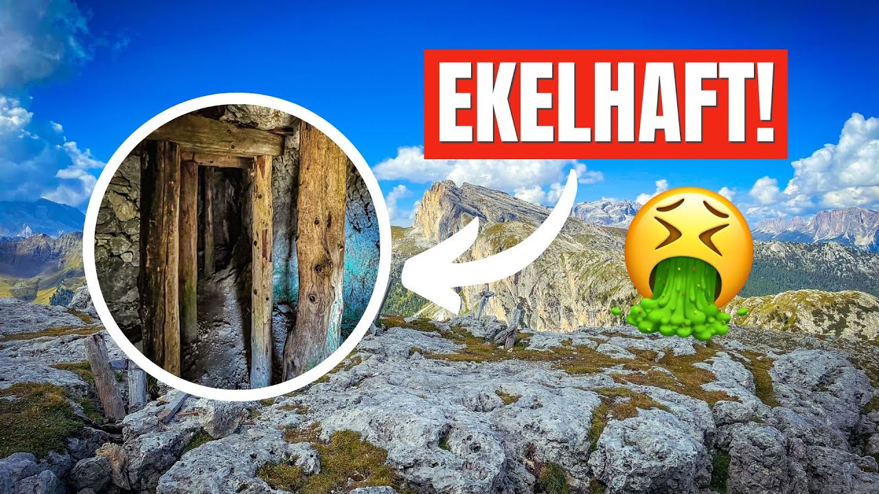 Total vermüllt! Besucher zerstören die ehemaligen Kriegsstollen in den Dolomiten