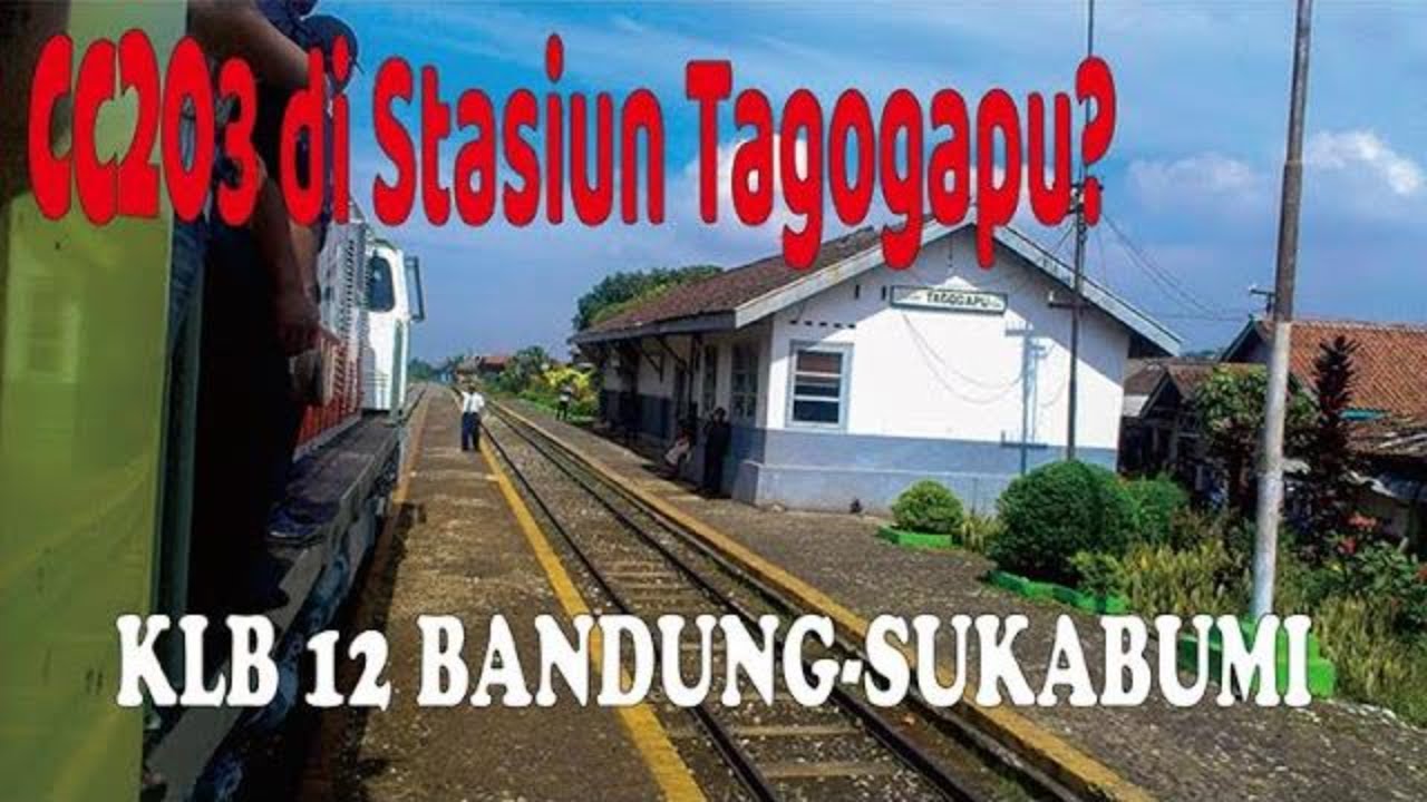 Uji coba Jalur KA Bandung-Sukabumi  -  CC 203 95 06 di tanjakan ekstrim Cipatat-Tagogapu