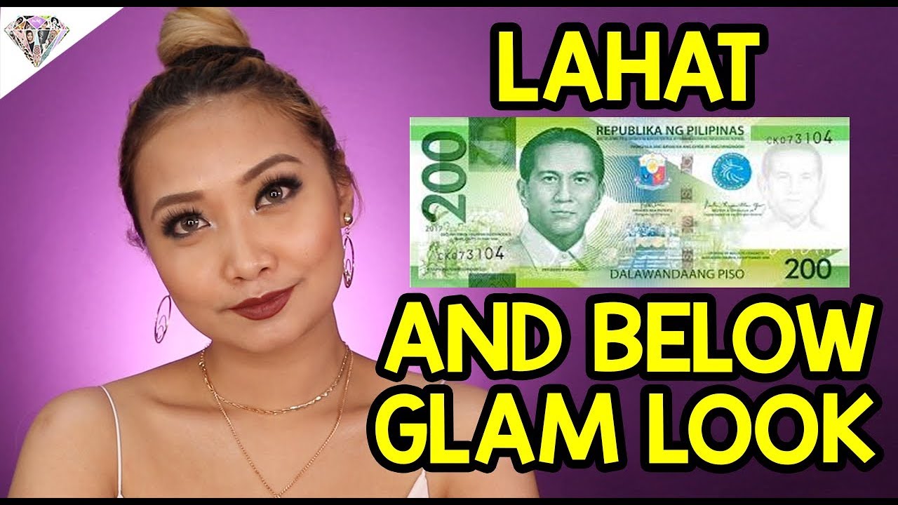 MURANG MAKEUP! PHP 200 AND BELOW NA MAKEUP?! | GLAM LOOK?! | Mae Layug 2018