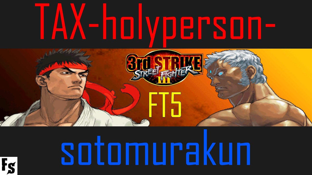 Street Fighter III: Third Strike - TAX-holyperson- [Ryu] vs sotomurakun [Urien] (Fightcade FT5)