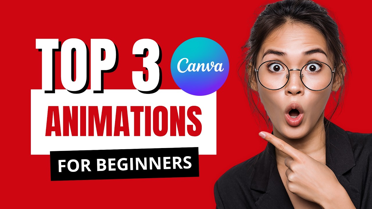 How to Create 3 EASY Canva Animations for Beginners Step by Step Tutorial!