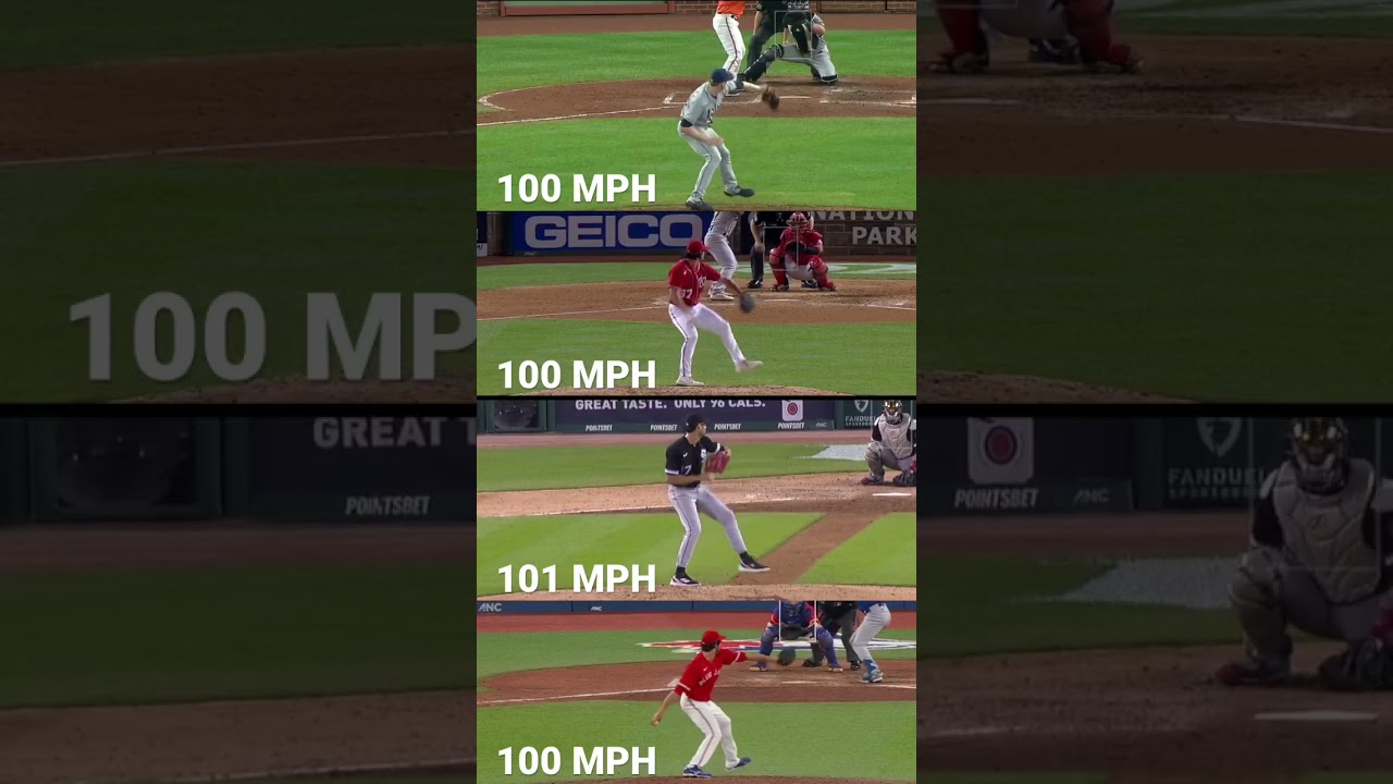 4 Pitchers Throwing 100 MPH. Do you have to have a long arm action? Not always.