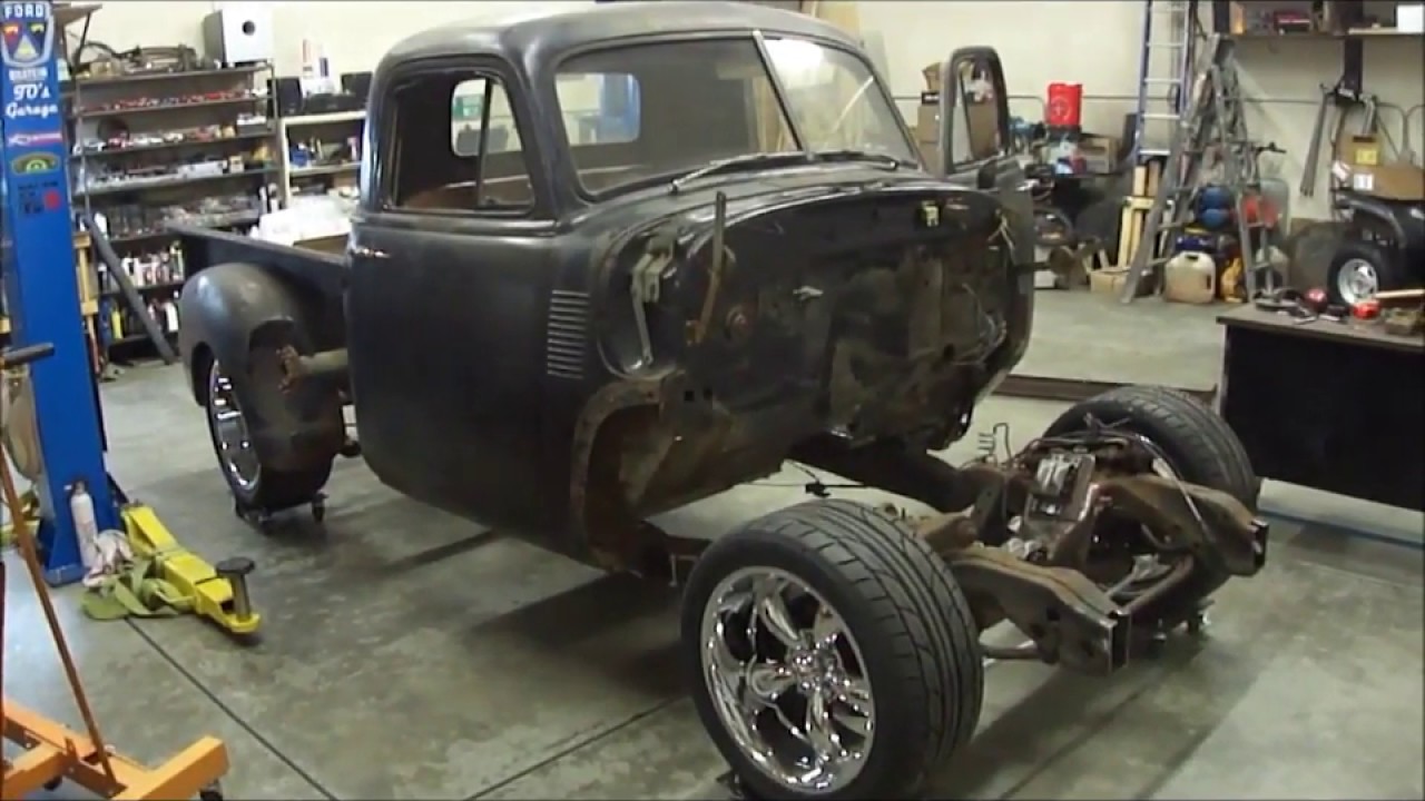 Oldelicious - 53 Chevy Shop Truck, Motor Mounts and Seat