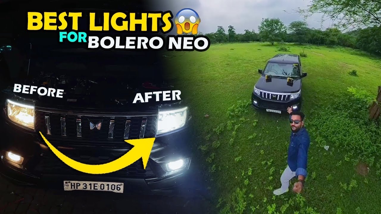 Bolero Neo🔥LED & Fog Lights Upgrade😱Before-After🤩इसको लगा डाला तो लाइफ Zingalala🚀@AutoForm
