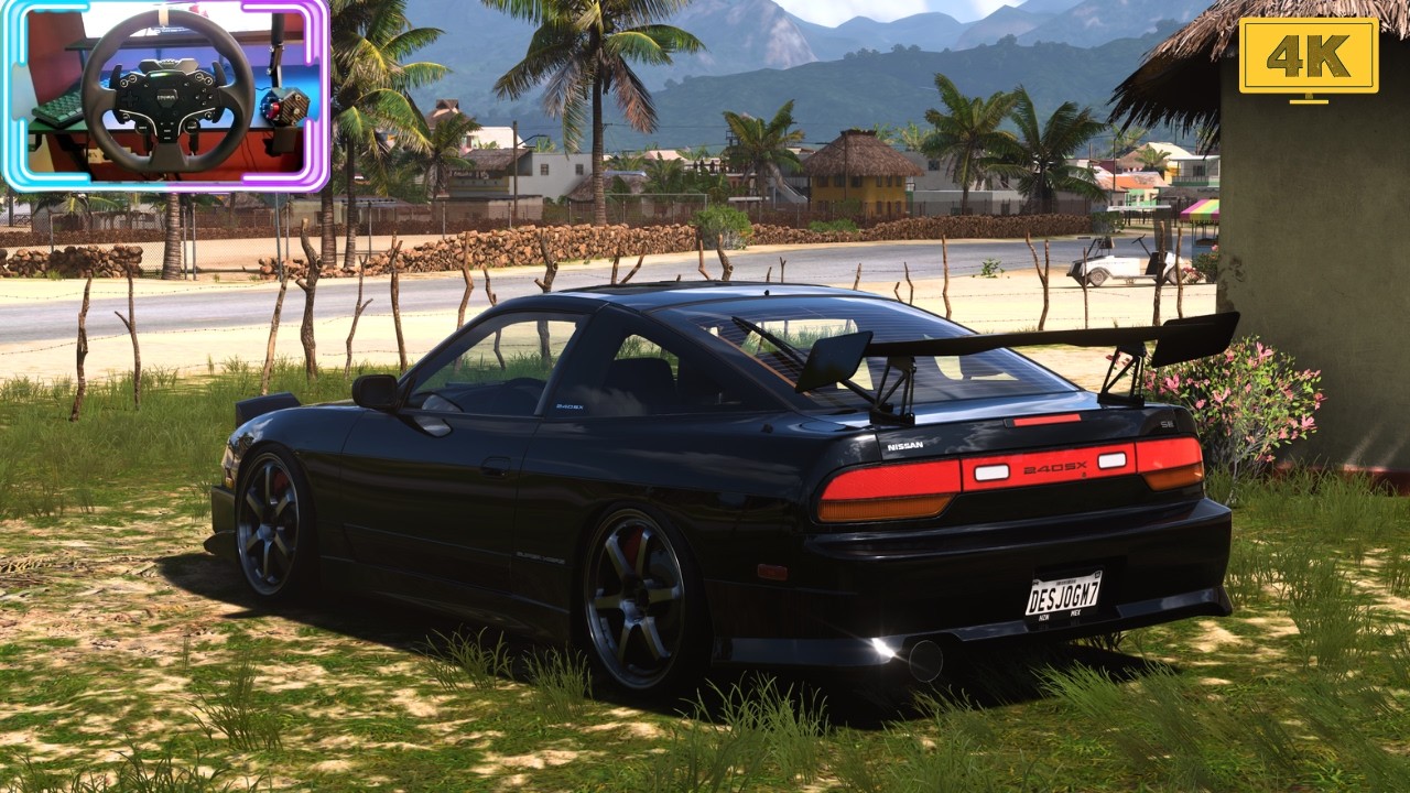 Nissan 240 SX SE - Forza Horizon 5 / Moza R3 Steering Wheel / 4K Gameplay