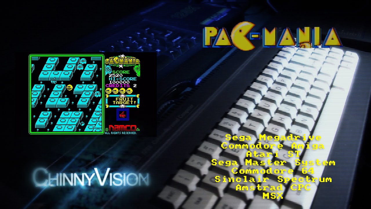 ChinnyVision - Ep 97 - Pacmania - Megadrive, Amiga, ST, Master System, C64, Spectrum, CPC, MSX
