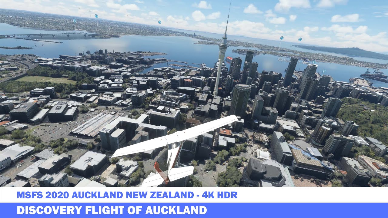 RTX 4090 DLSS 3 Microsoft Flight Simulator Auckland New Zealand Discovery Flight 2020 4K Max Setting
