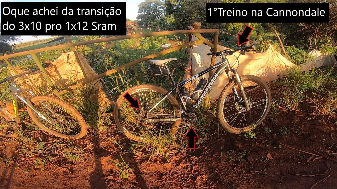 Oque Achei da Transição do 3x10 pro 1x12 e 1°Treino com Sram 1x12