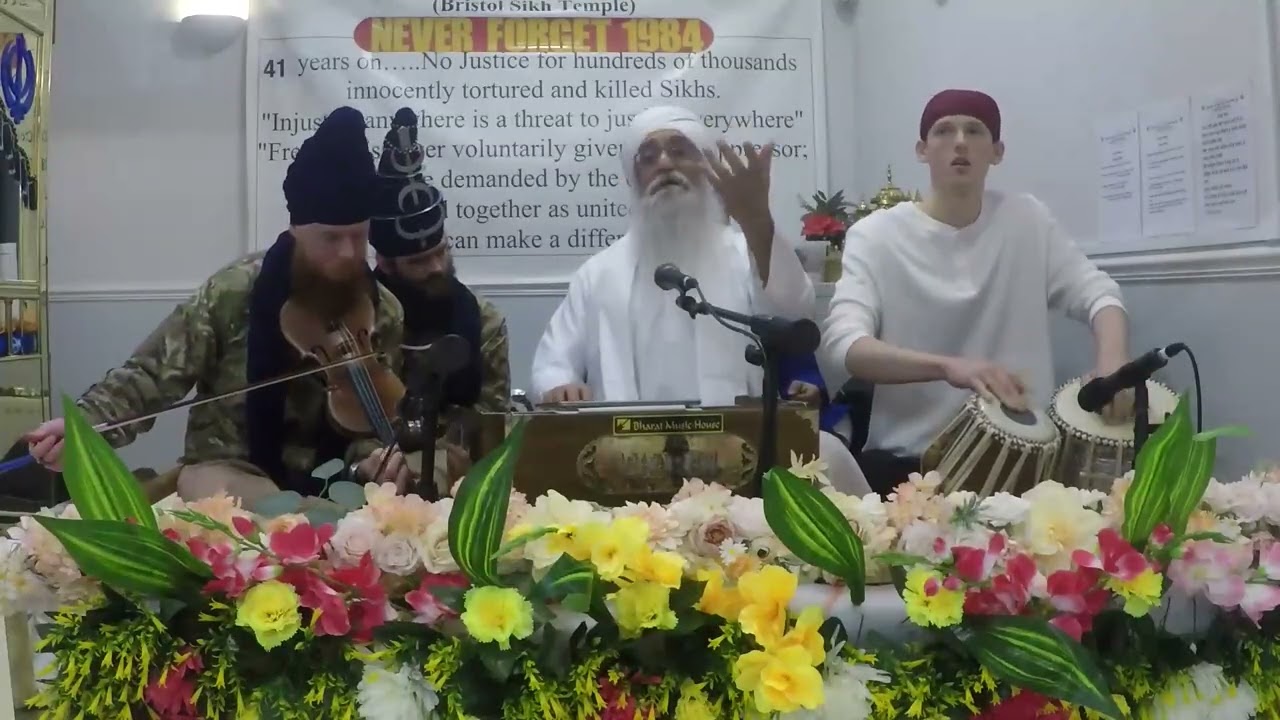 Ecstatic Chardi Kala Kirtan at Fishponds Gurudwara Bristol - Prem Singh Khalsa's Birthday