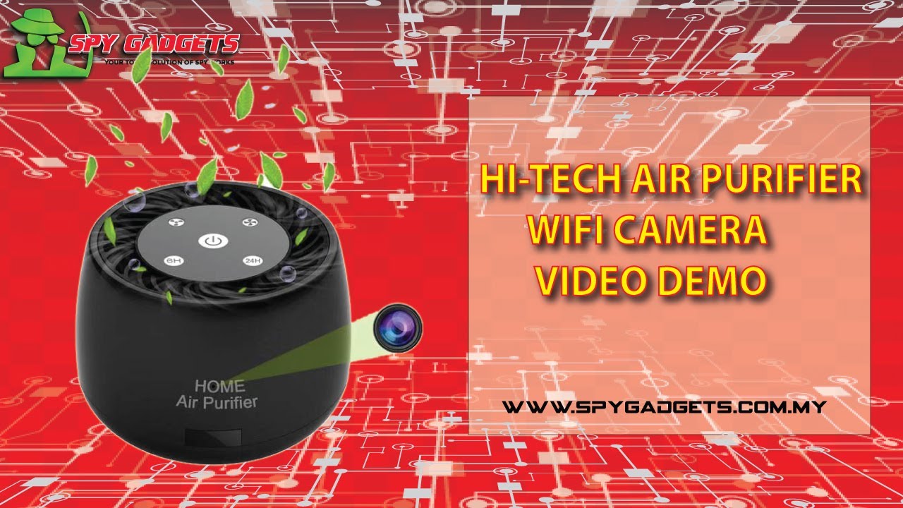 AIR PURIFIER WIFI CAMERA FULL HD VIDEO DEMO