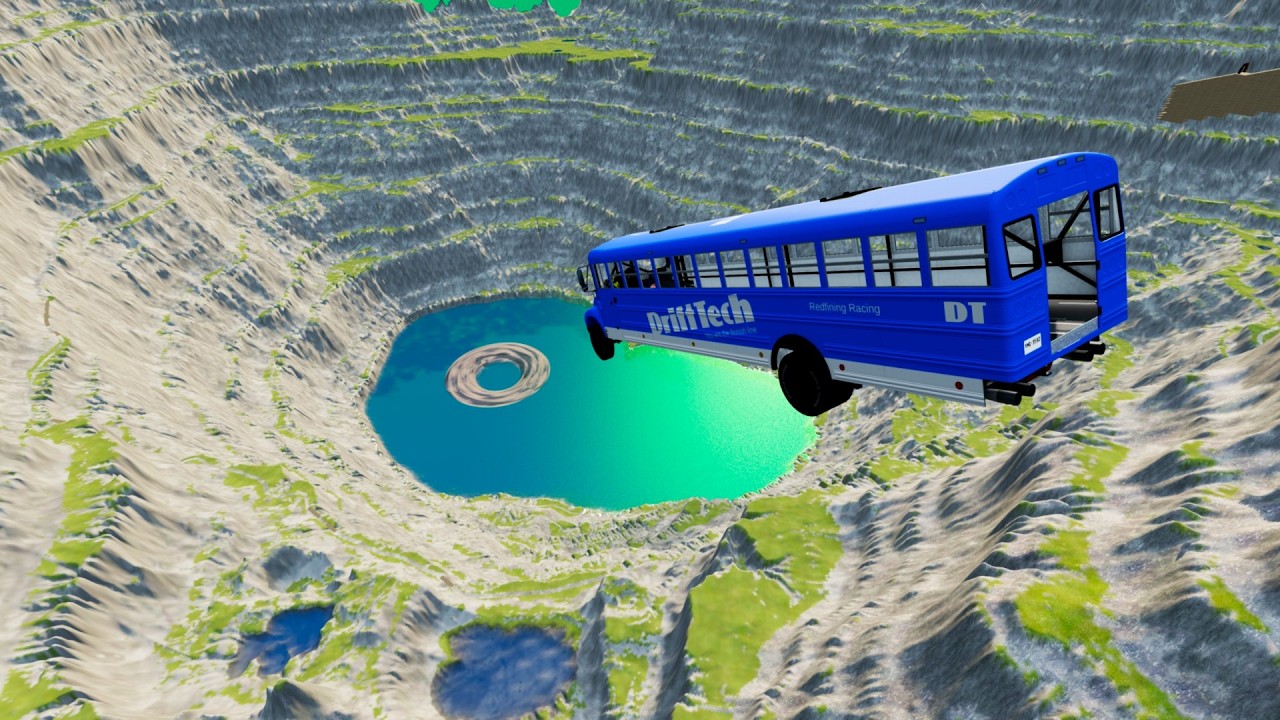 Stair Jumps Down  Car Crashes Compilation in BeamNG Drvie #300 BeamNG drive