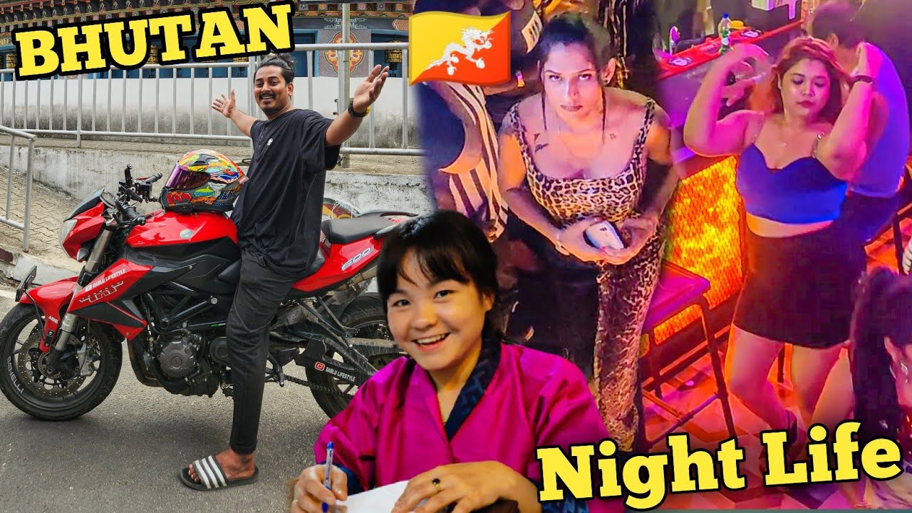 Bhutan Nightlife Reality First Experience 🥵Superbike Ride To Bhutan .