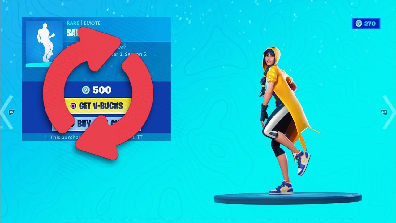 Fortnite Savage emote In Reverse