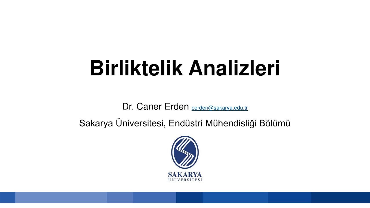 13-Birliktelik Analizleri ve Orange Uygulaması