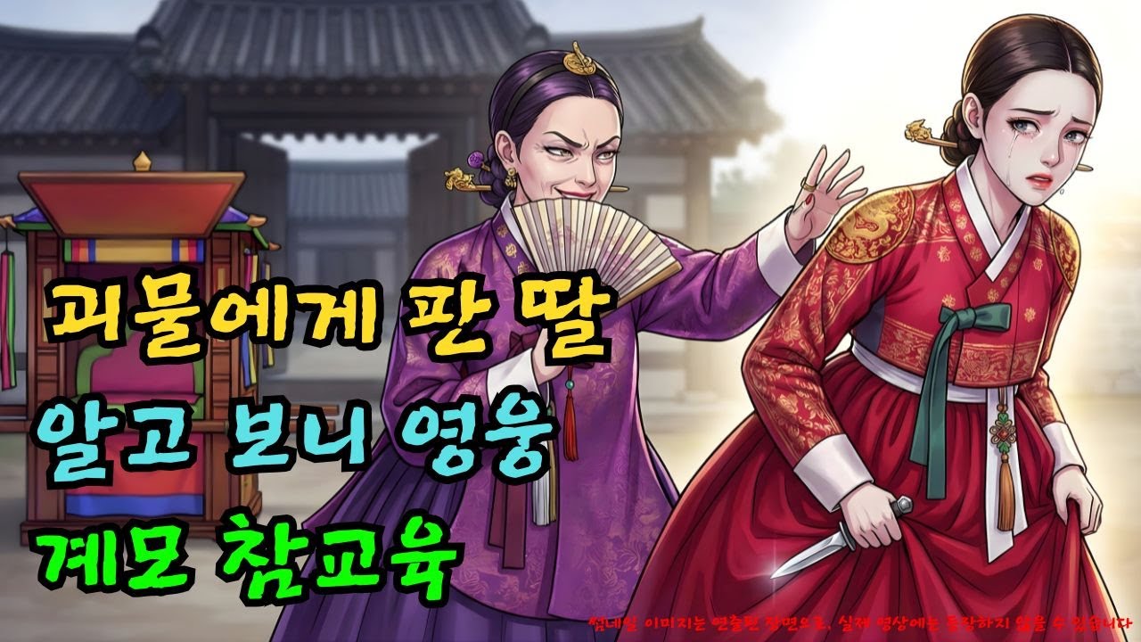 계모가 100냥에 팔아넘긴 딸, 가면 벗은 괴물의 정체 보고 기절초풍한 이유 |야담·민담·전설·설화·옛날이야기·야사·오디오북