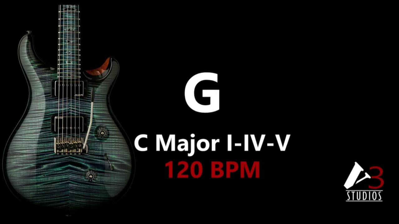 C Major Backing Track I IV V 120BPM