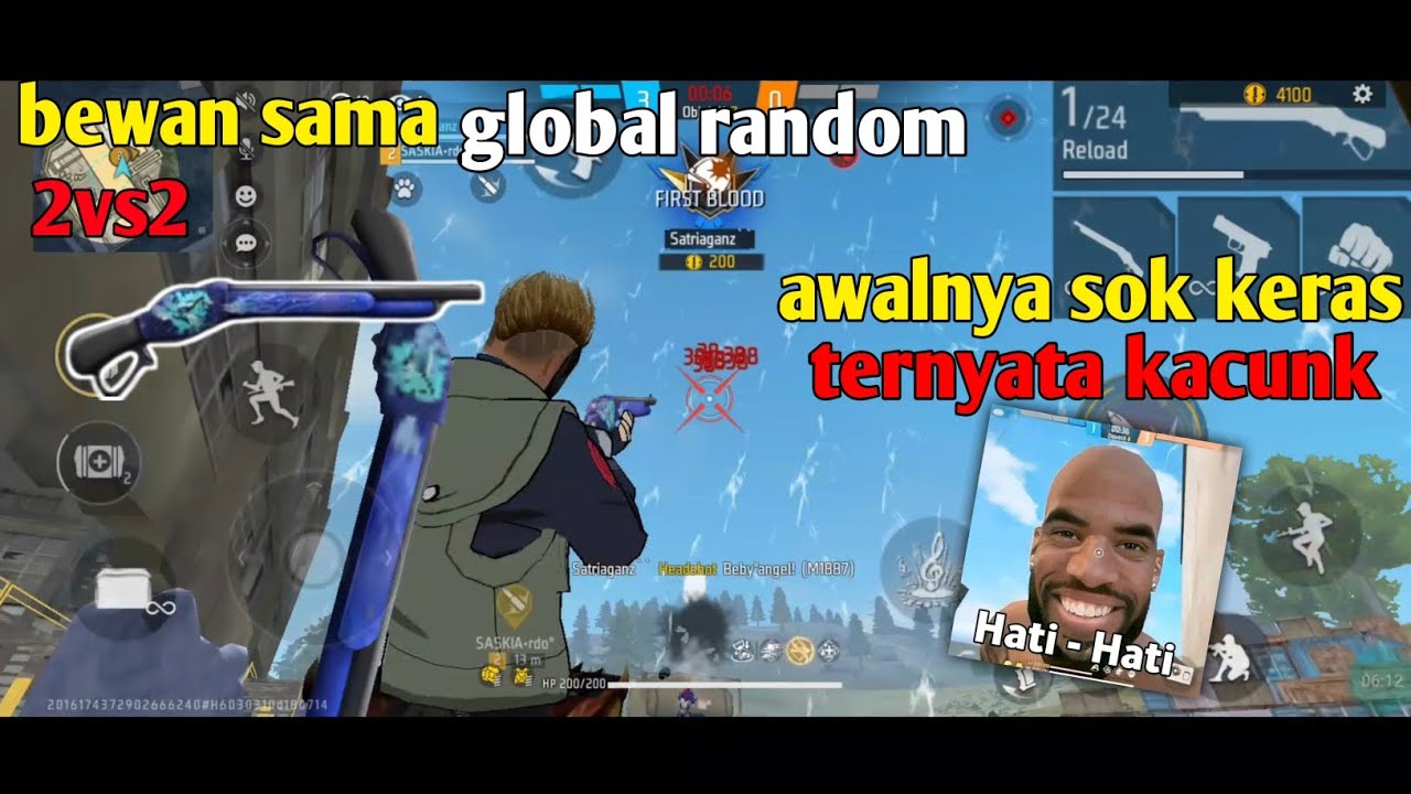 Bewan sama global random, auto bantai² kacunk