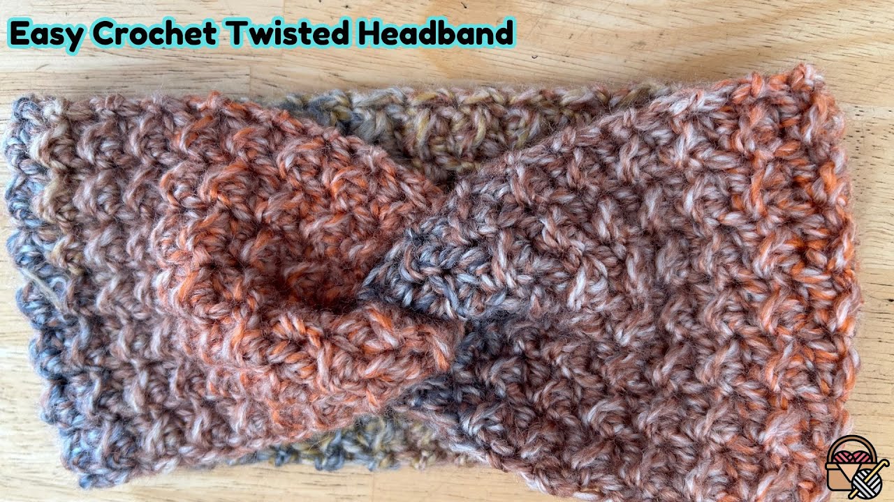 How to Crochet a Twisted Headband | Easy Beginner Tutorial