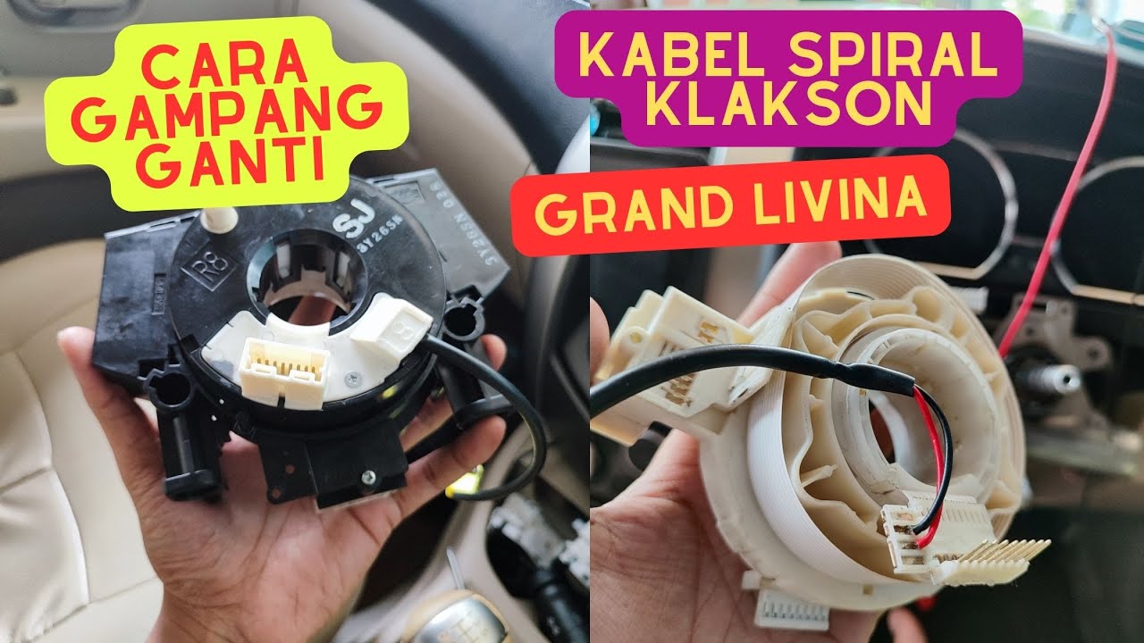 CARA GANTI KABEL SPIRAL GRAND LIVINA KLAKSON NYALA KEMBALI