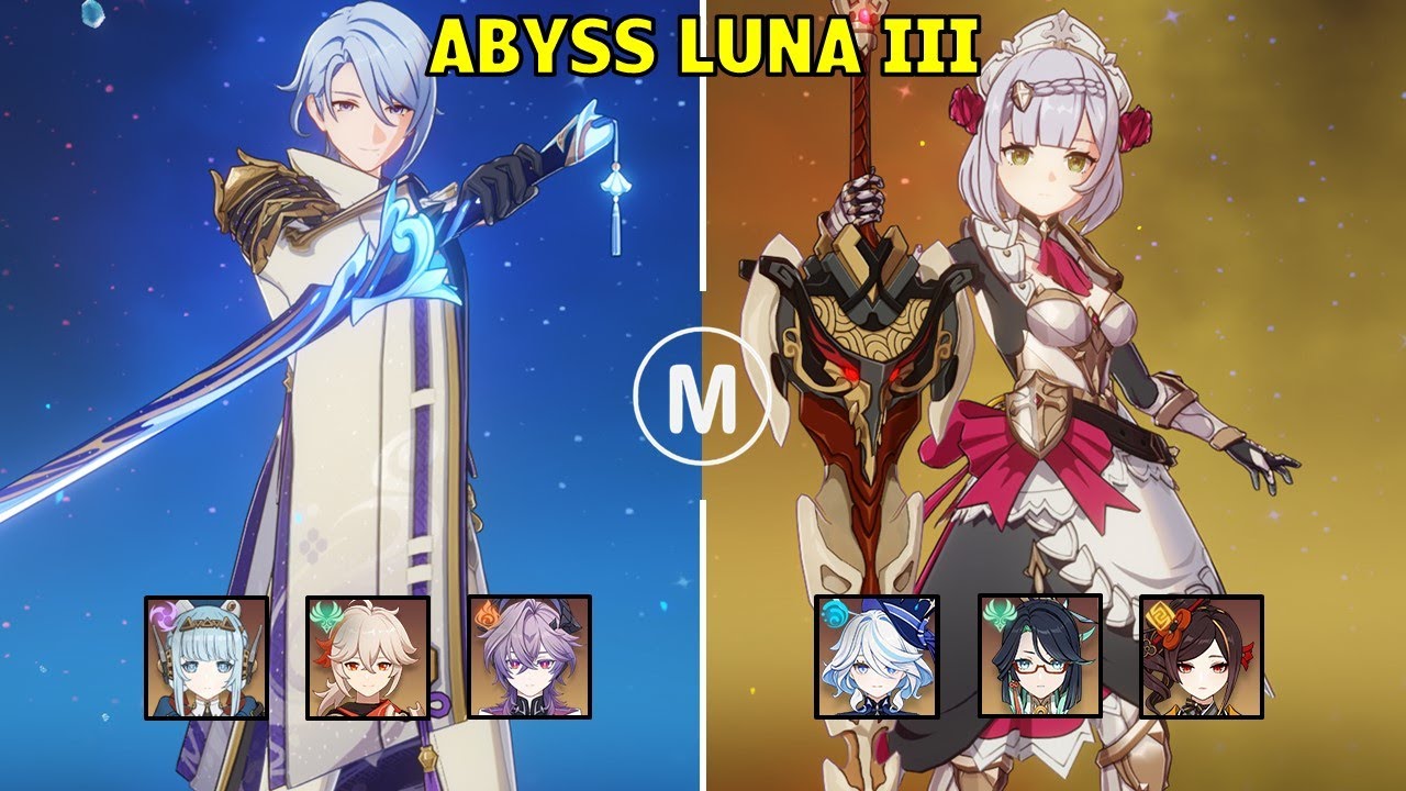 C3 Ayato Overvape & C6 Noëlle Carry - Spiral Abyss Luna III Genshin Impact