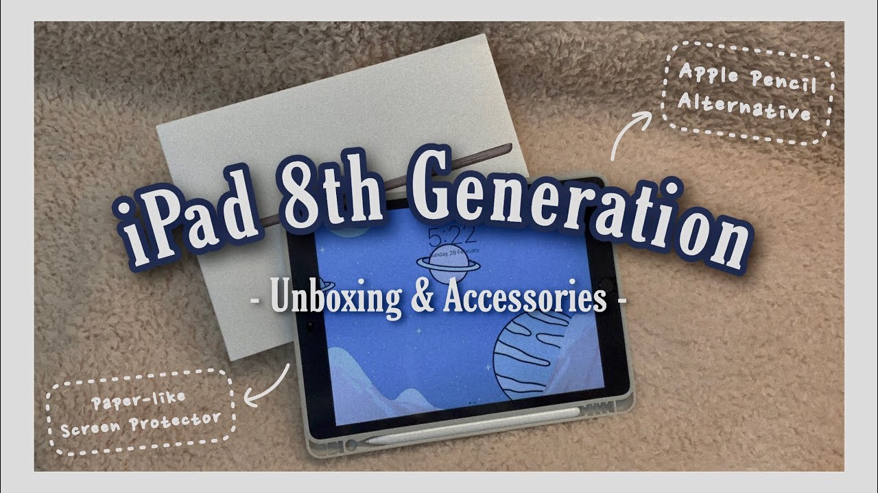 iPad 8th Generation unboxing + accessories + Goojodoq stylus pen review 🤏🏻 | MALAYSIA