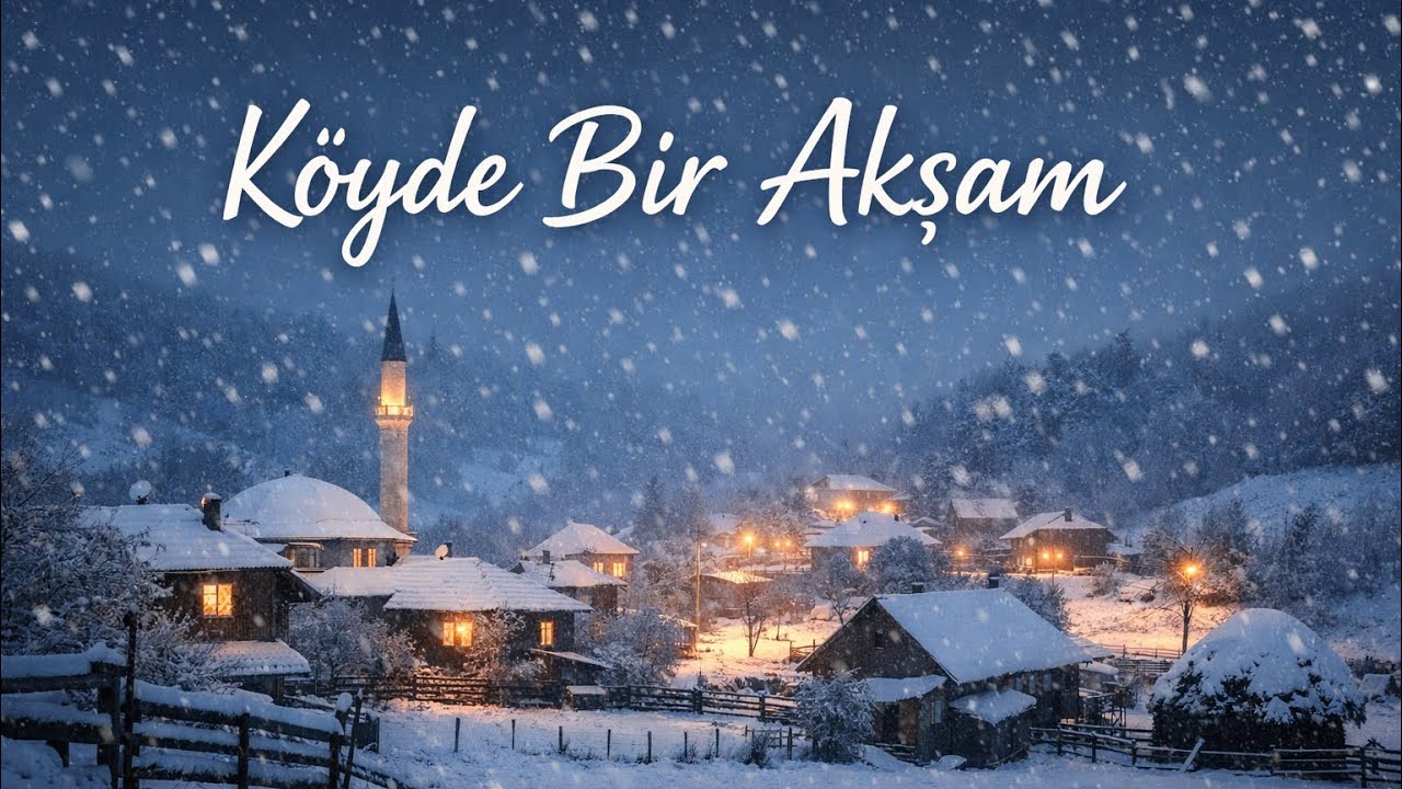Köyde Akşam |Kar Yağışı Ve Sessizlik❄️