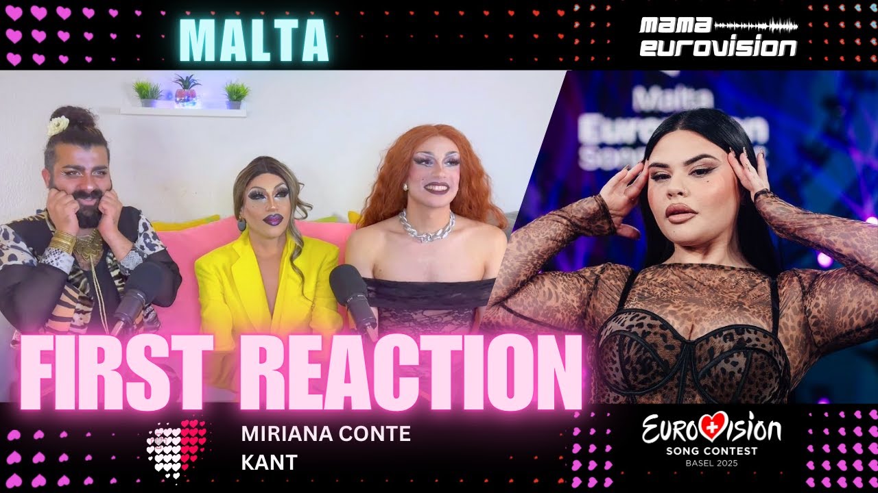 🇲🇹 Malta -  Miriana Conte - Kant - First Reaction - Eurovision 2025
