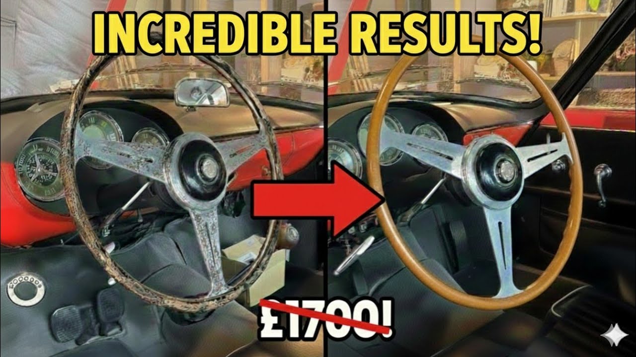 Restoring a RARE Wooden Alfa Romeo Steering Wheel For a FRACTION of the Cost!