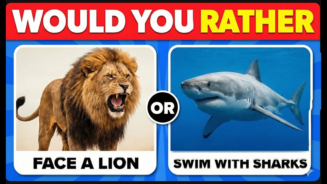 Would You Rather Game| Dangerous Animals Edition 🦁🐯🦍