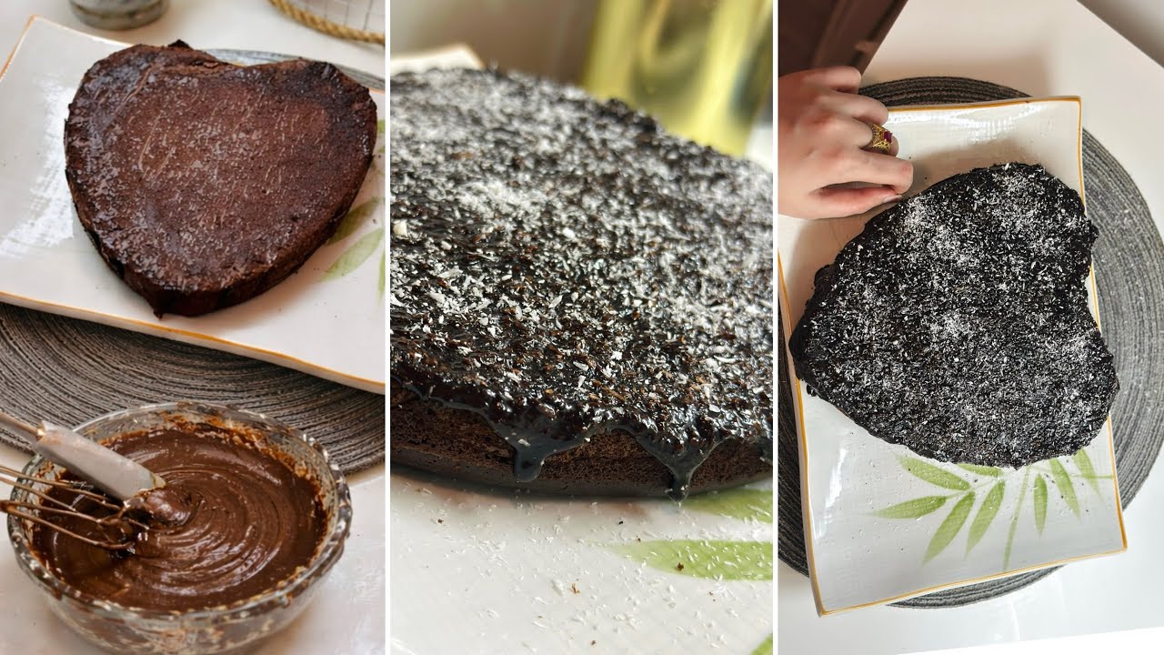 Moist and Soft Chocolate Cake Recipe 🌸 Heart Shaped Cake recipe ❤️ Finland Diaries 