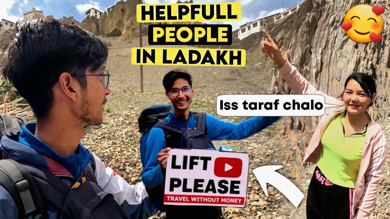 I reached a Strange Village (Moonland) of Ladakh while Hitchhiking to Leh