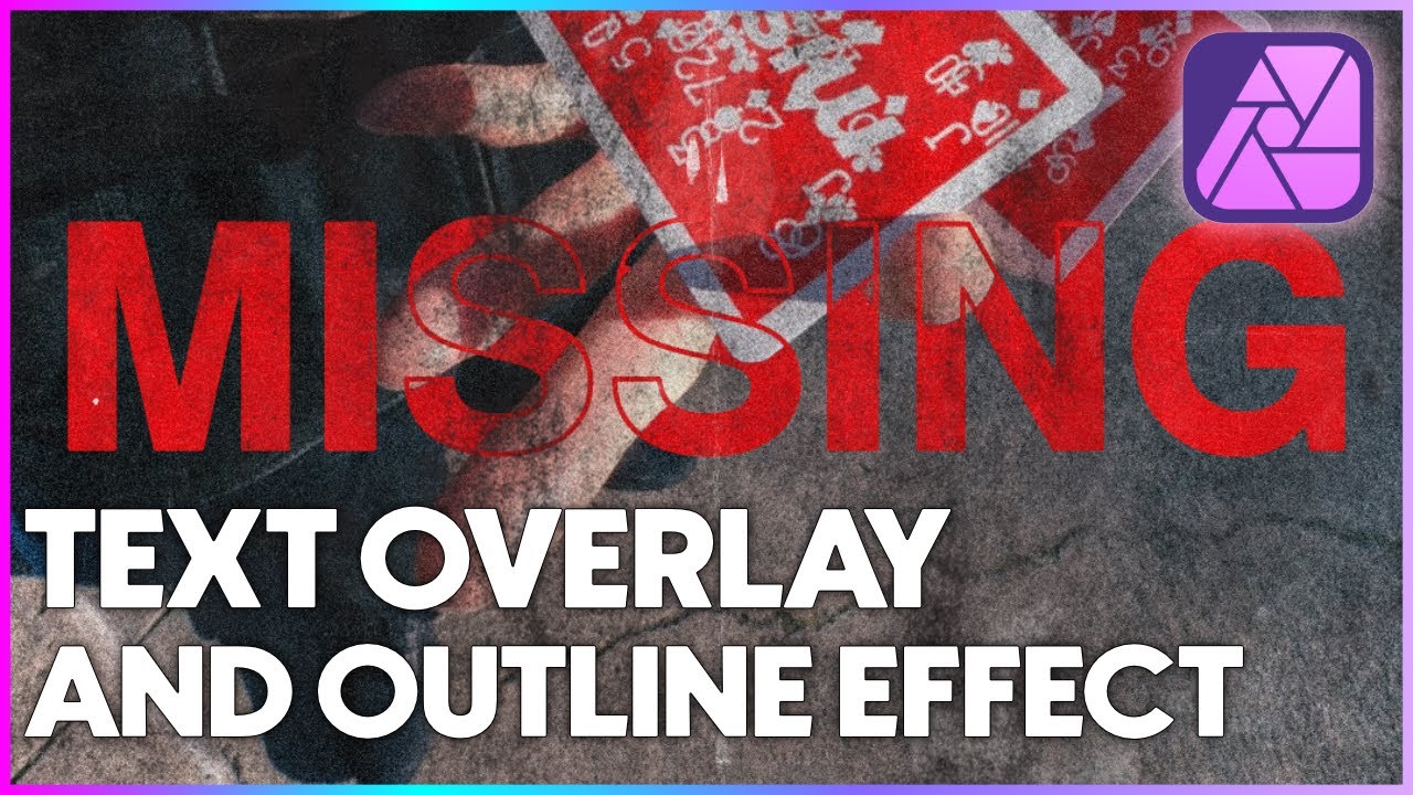 Master the Trendy Overlay / Outline Text Effect! - Affinity Photo 2