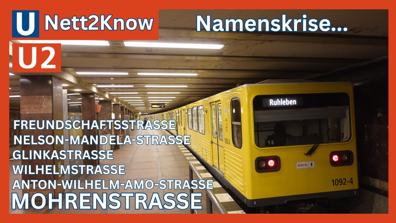 Der Marmor hat eine Namenskrise... | U-Bahnhof Mohrenstraße