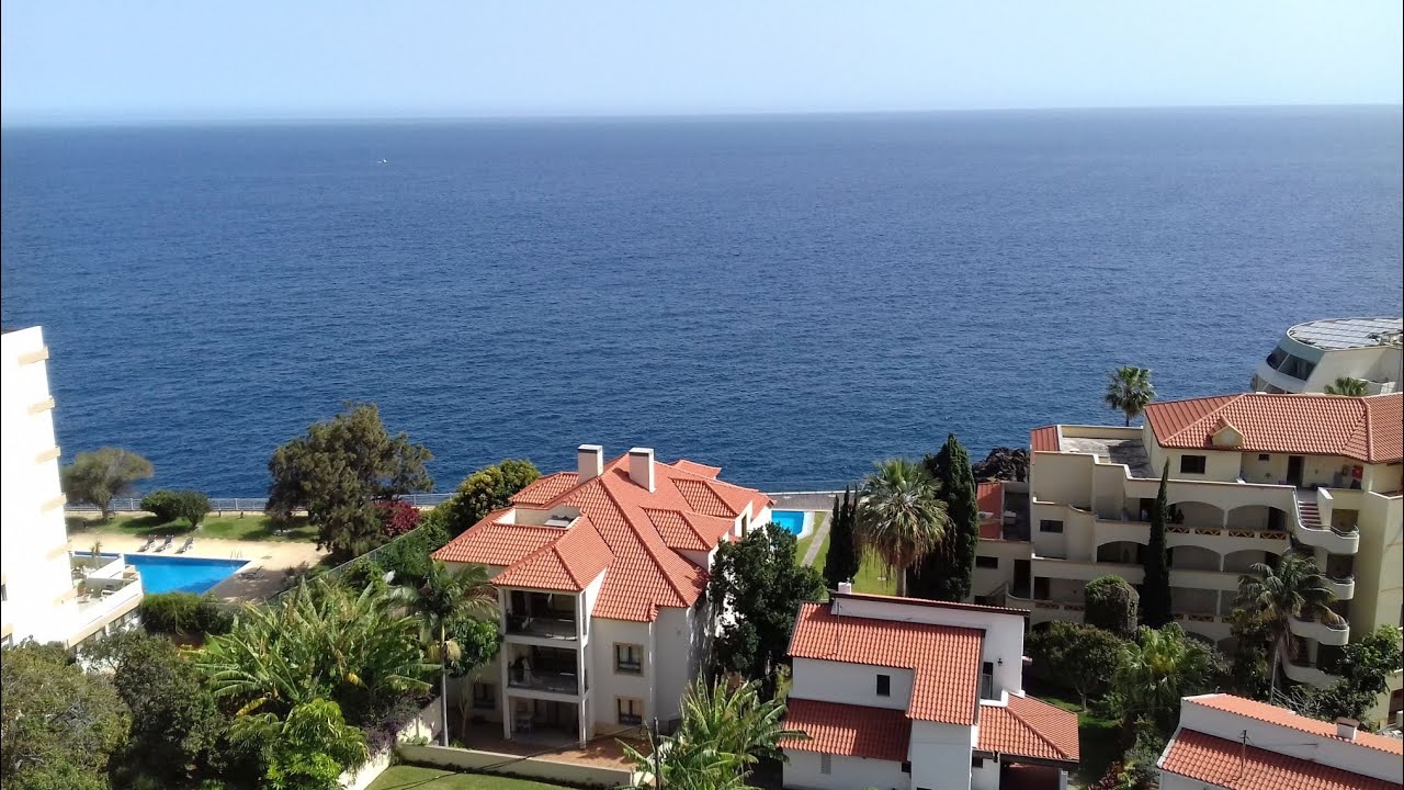Madeira Funchal - View from the 9th floor balcony of Hotel Allegro