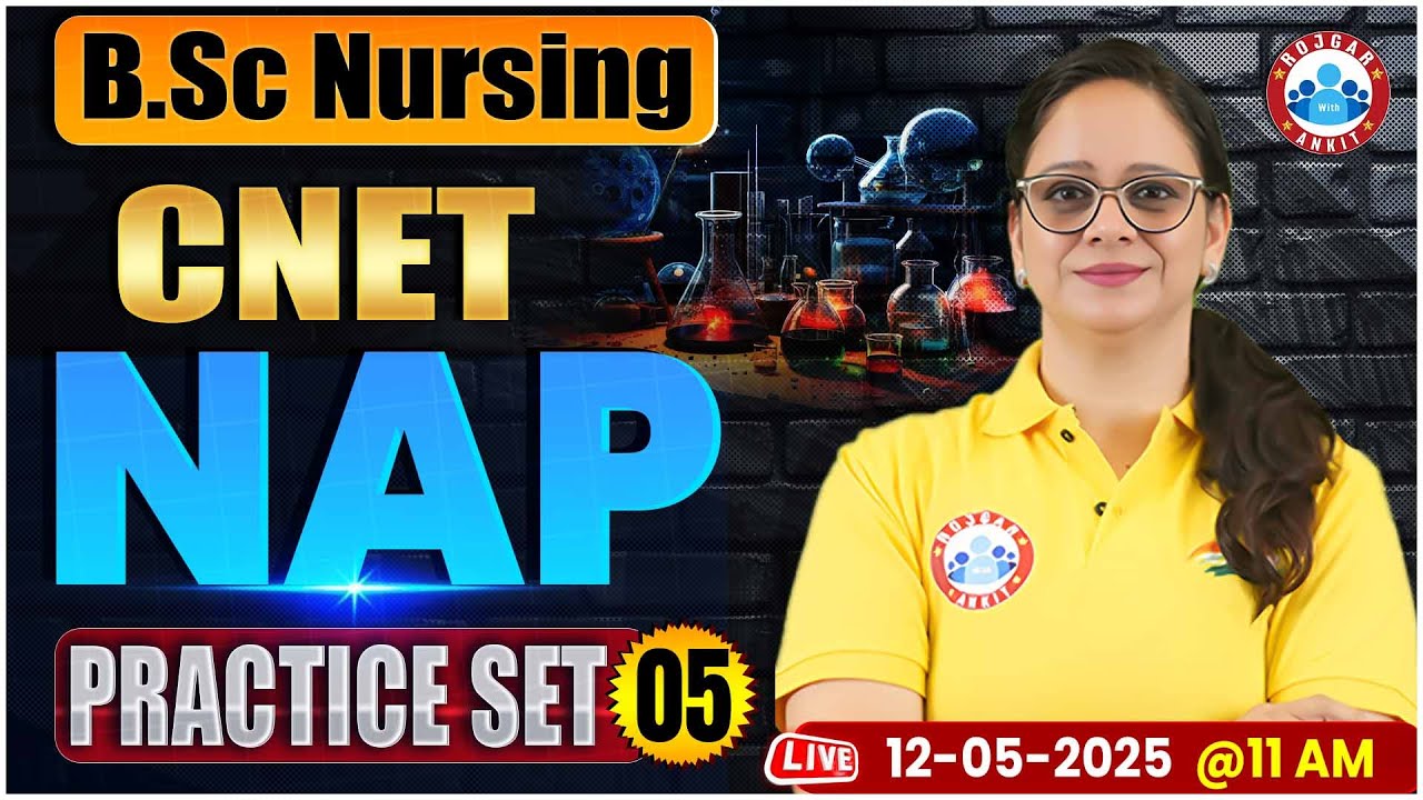 CNET Nursing Aptitude Practice Set #5 | BSc Nursing Entrance Exam 2025 | BSc Nursing NAP Questions
