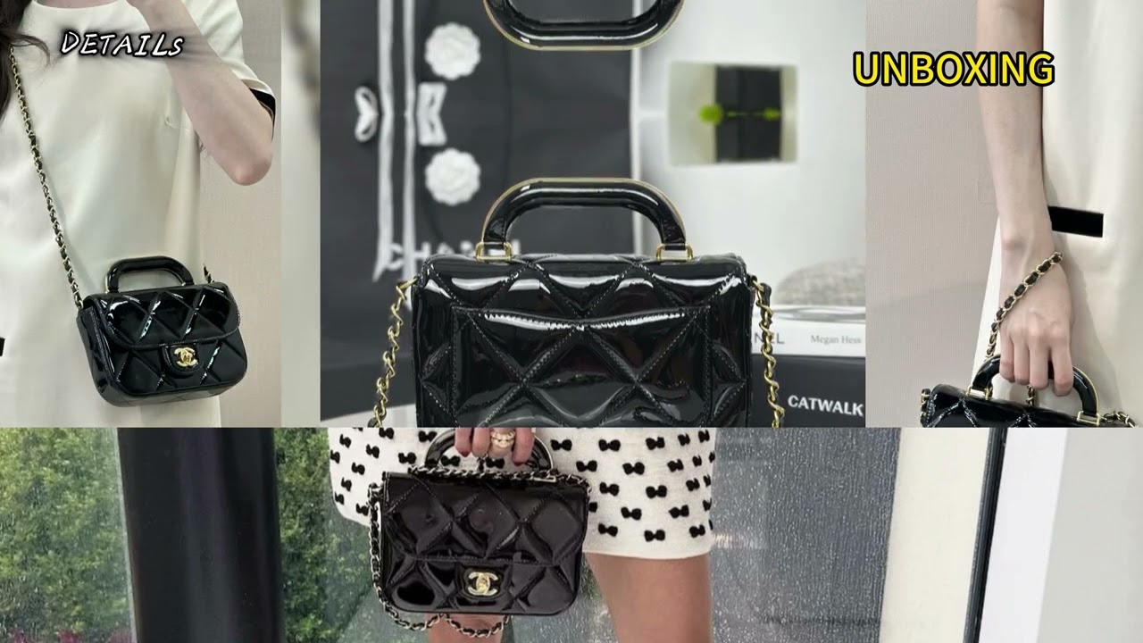 REAL VS FAKE The mini flap bag  with a handle Metallic mirror effect calfskin REVIEWS