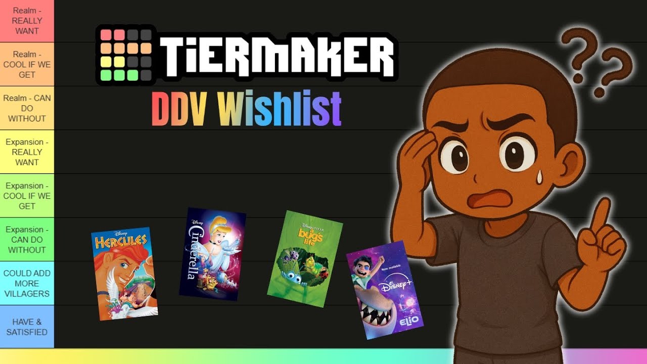 Ranking Realms We NEED in Disney Dreamlight Valley!! | Tier Maker (VOL. 1)