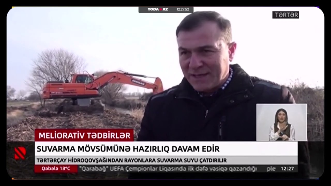 Tərtərdə suvarma mövsümünə hazırlıq davam edir - Real TV 18.02.2026