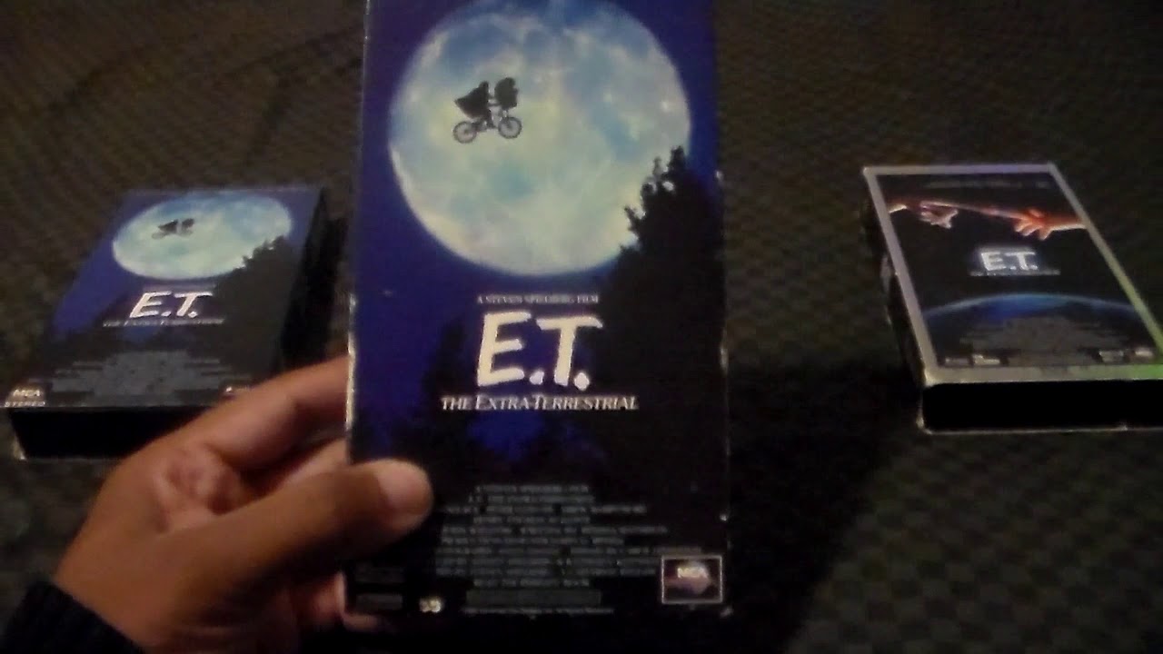 Three Different Versions Of E.T The Extra Terrestrial VHS