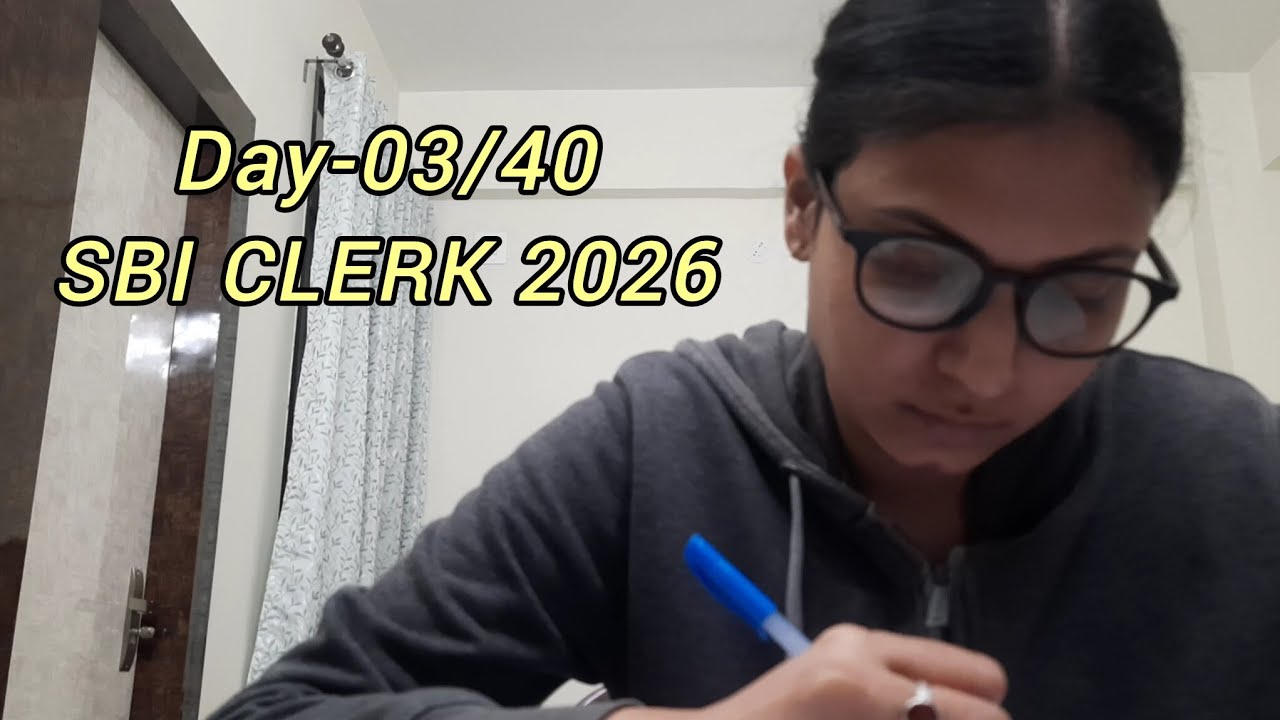Day-03/40 Banking Exams 2026 | A Day in My Life📚💫