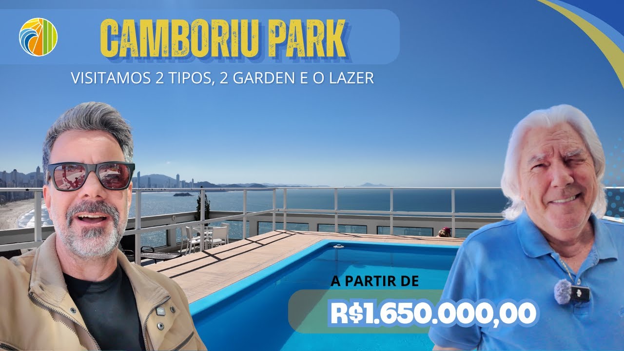 Camboriu Park Residence, vamos com o rei, conhecer o lazer, e 4 opções de apartamentos.