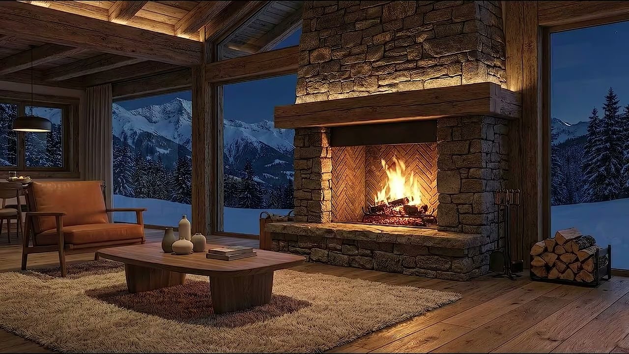 บรรยากาศเตาผิง Fireplace ambience