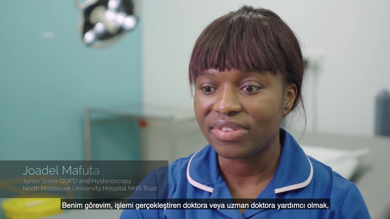 Having a hysteroscopy in an outpatients clinic  (Turkish subtitles)