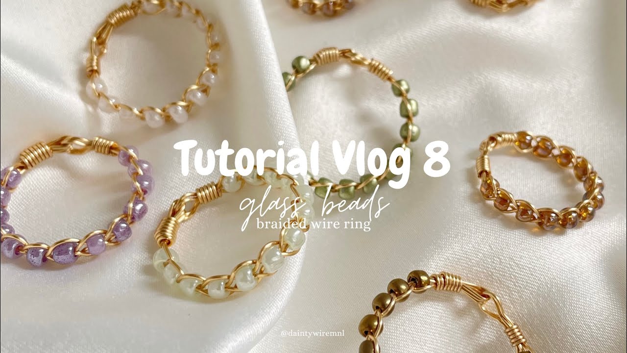 HOW TO MAKE BRAIDED RING | braided wire ring | wire wrapping jewelry | how to make wire ring 🐚