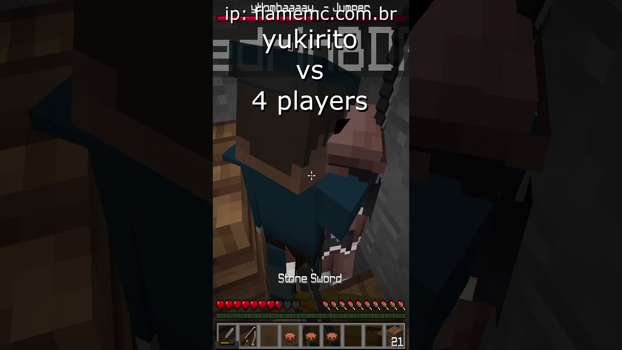 yukirito vs 4 players na caverna #shorts